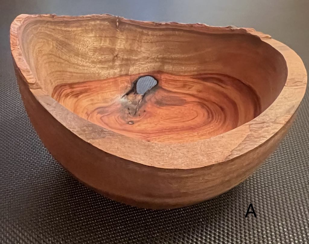 handcrafted Camphor Laurel bowl