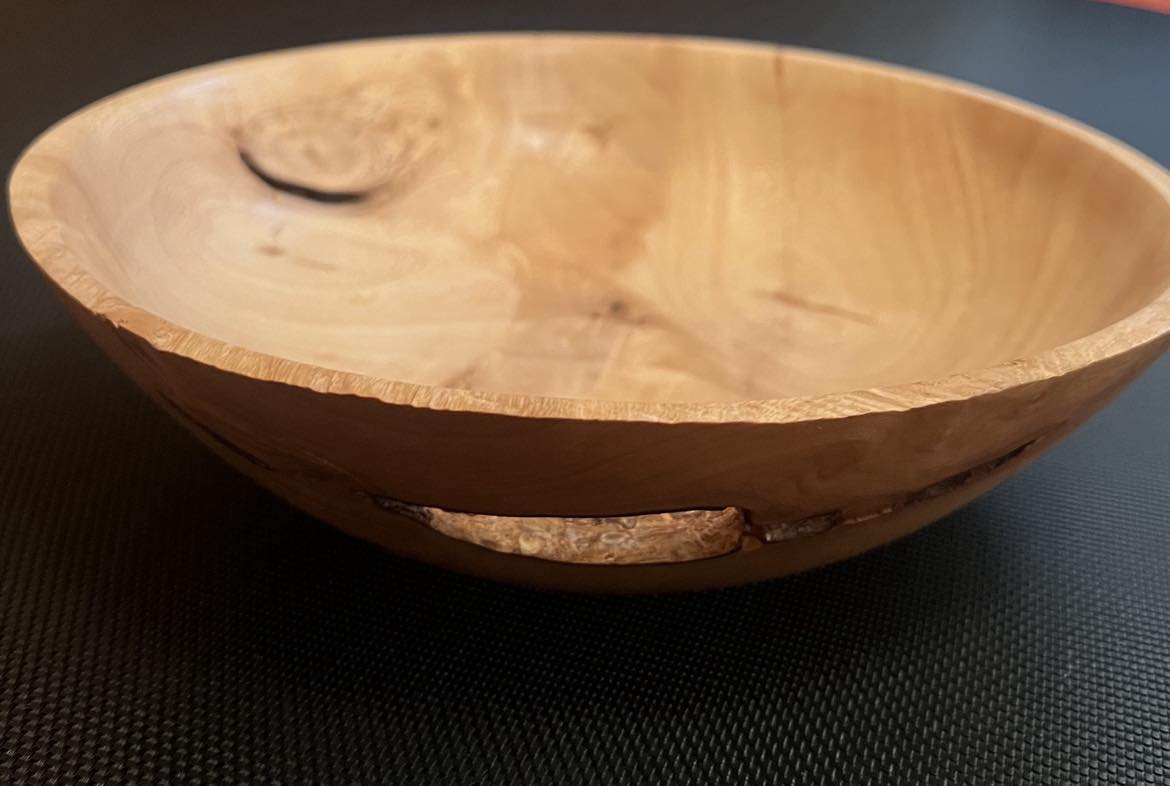 Handcrafted Silky Oak bowl